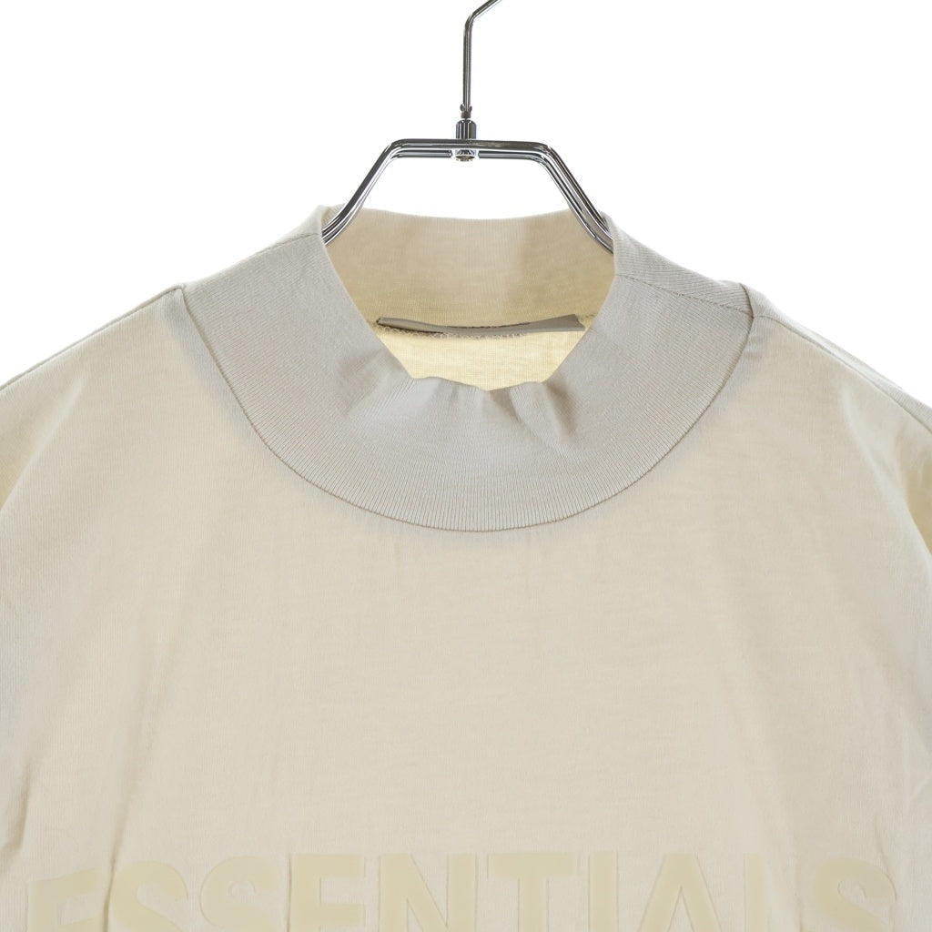 FEAR OF GOD ESSENTIALS(フィアオブゴッド エッセンシャルズ) L/S T-SHIRT フロントラバーロゴ 長袖Tシャツ ロンT ベージュ