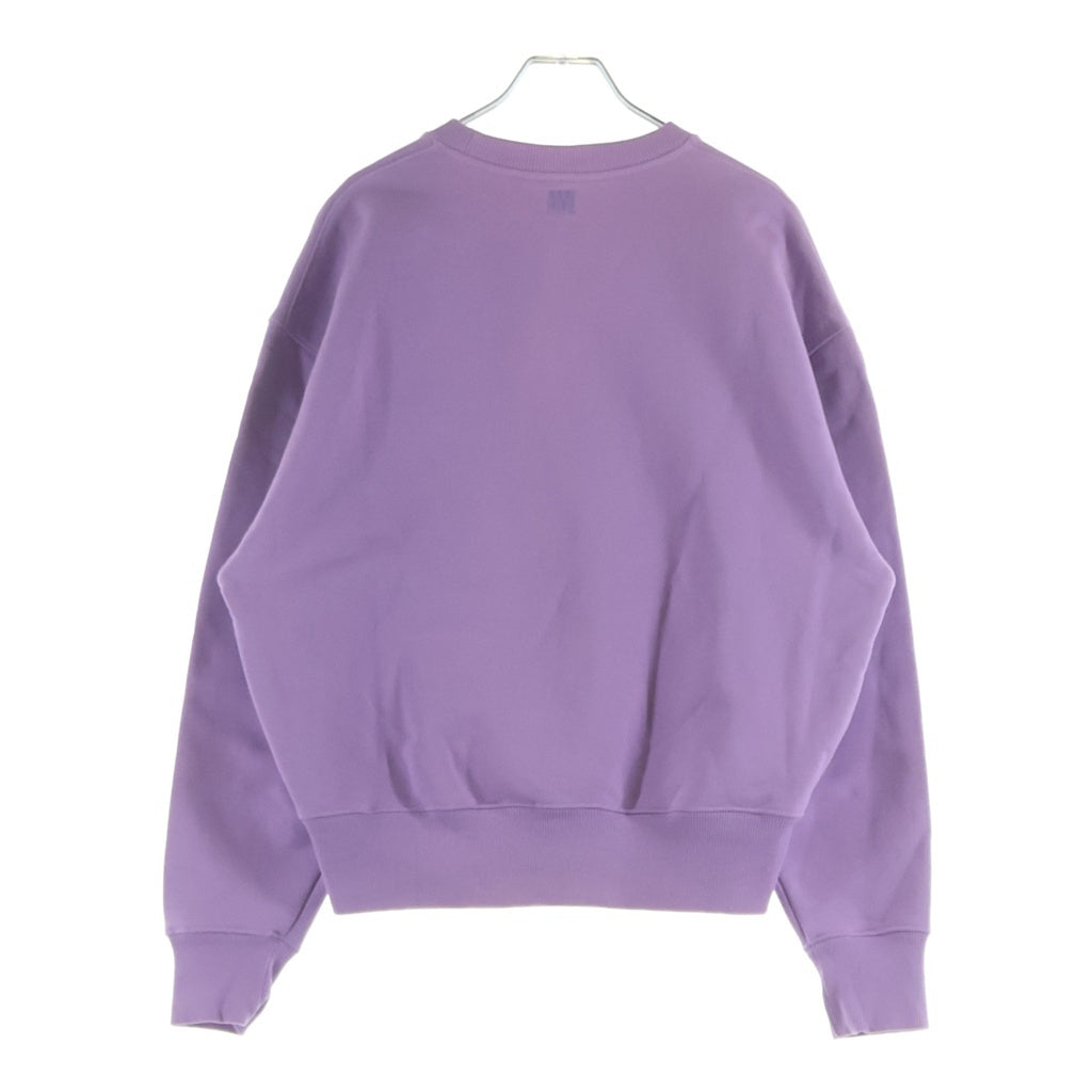 AMI Alexandre Mattiussi(アミアレクサンドルマテュッシ) Sweatshirt ロゴ刺繍 クルーネックスウェットトレーナー パープル E21HJ028.747
