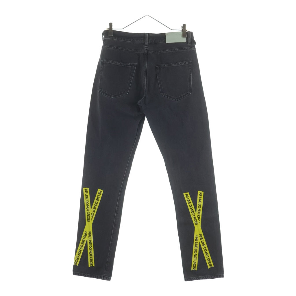 OFF-WHITE(オフホワイト) 18SS Denim Pants ジップフライ ストレートデニムパンツ グレー OMYA003S18812017