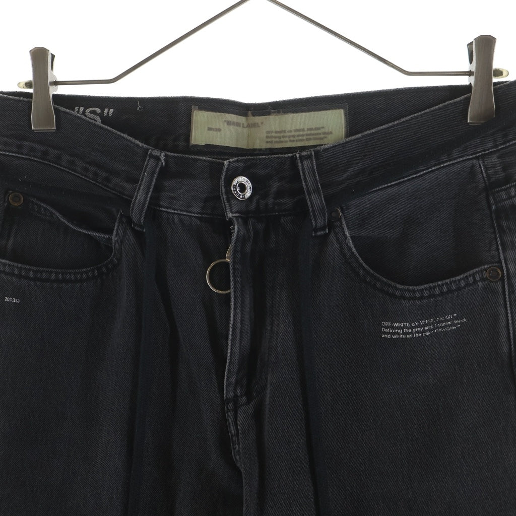 OFF-WHITE(オフホワイト) 18SS Denim Pants ジップフライ ストレートデニムパンツ グレー OMYA003S18812017