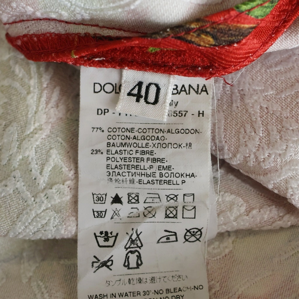 DOLCE & GABBANA(ドルチェアンドガッバーナ) Dress 花柄 ノースリーブワンピース ドレス レッド レディース FTF2TD G8557