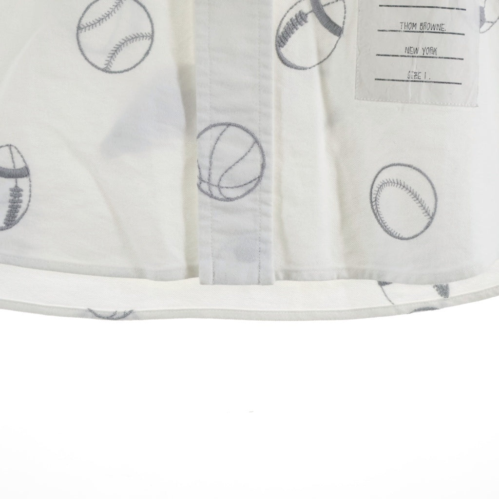 THOM BROWNE(トムブラウン) Shirt ロゴ刺繍 長袖シャツ ホワイト MWL272A-05035100