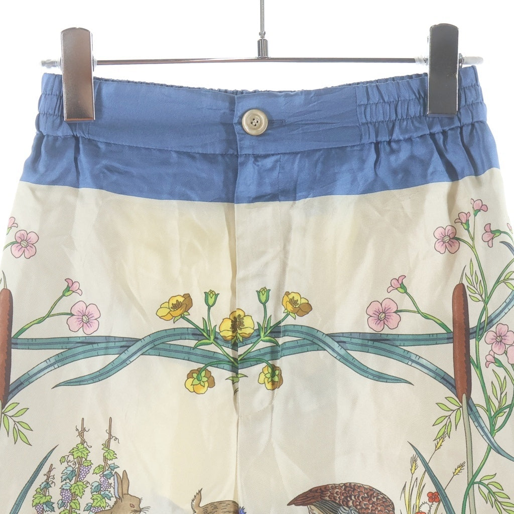 GUCCI(グッチ) ×Disney Mickey Mouse Printed Silk Pants ディズニー ミッキーマウス シルクパンツ マルチ 596961 ZADOP