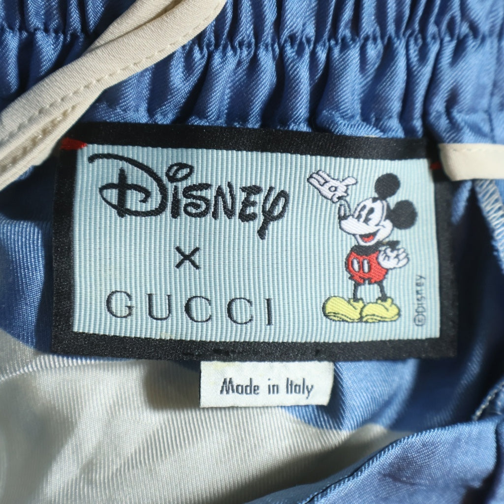 GUCCI(グッチ) ×Disney Mickey Mouse Printed Silk Pants ディズニー ミッキーマウス シルクパンツ マルチ 596961 ZADOP