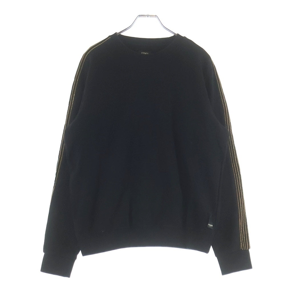 FENDI(フェンディ) Sweatshirt クルーネックスウェットトレーナー ブラック FY0812 A9MC
