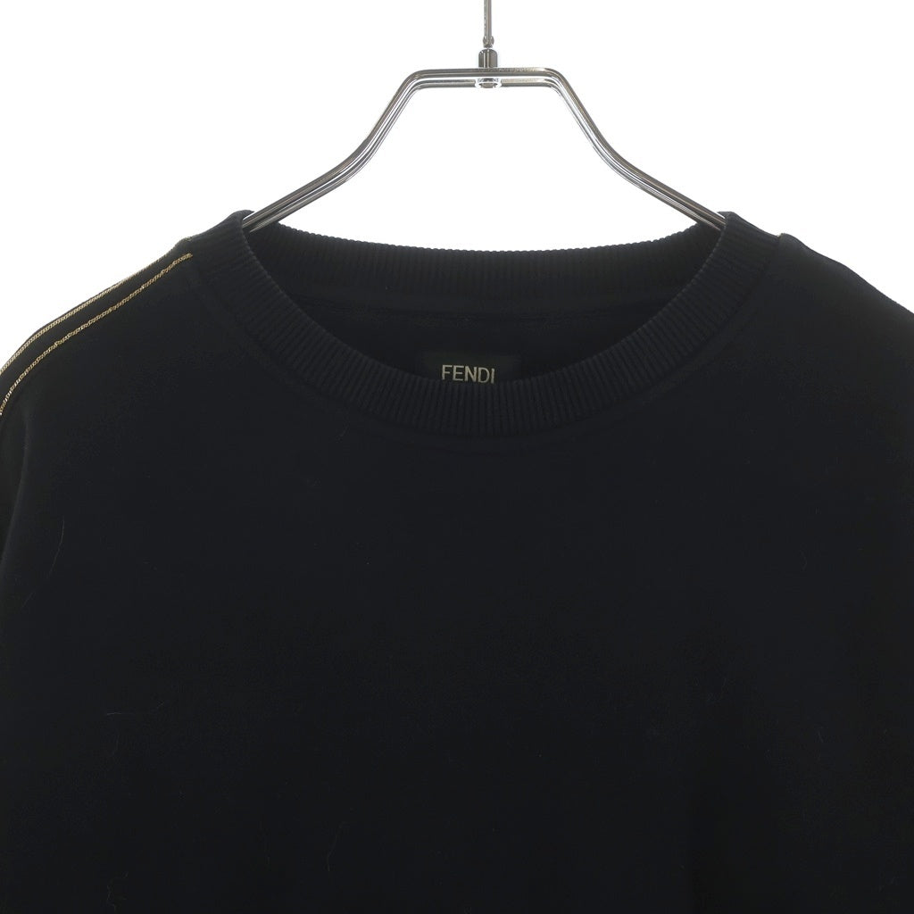 FENDI(フェンディ) Sweatshirt クルーネックスウェットトレーナー ブラック FY0812 A9MC