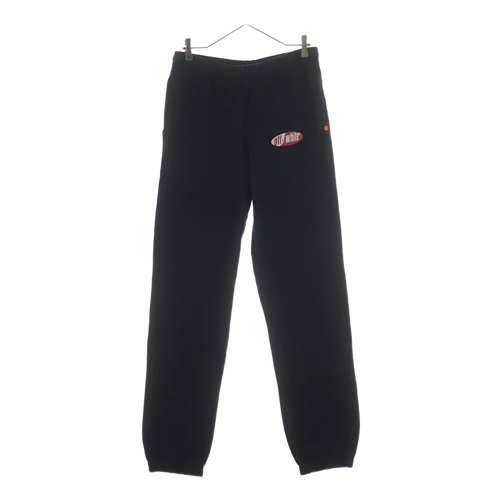 OFF-WHITE(オフホワイト) 19SS Split Logo Slim Sweatpants ロゴプリント スウェットパンツ ブラック OMCH014S19003006