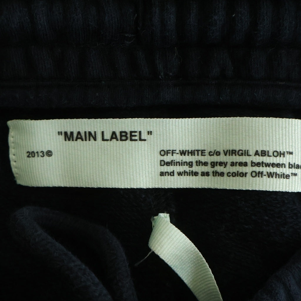 OFF-WHITE(オフホワイト) 19SS Split Logo Slim Sweatpants ロゴプリント スウェットパンツ ブラック OMCH014S19003006