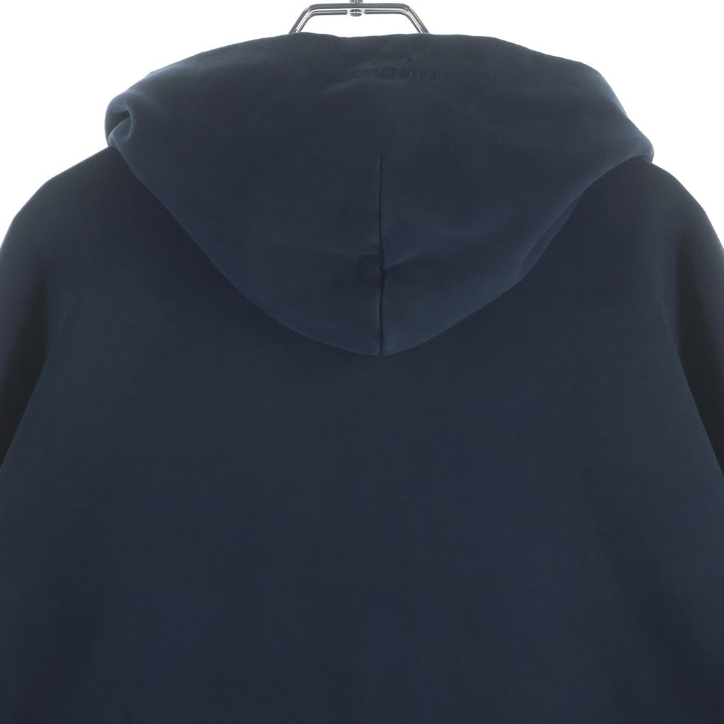 BALENCIAGA(バレンシアガ) 23SS Hooded Sweat Denim Jacket 738737 TNW65 フード付きスウェット切替ハイブリッドデニムジャケット ネイビー/インディゴ