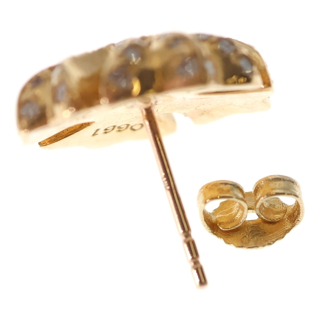CHROME HEARTS(クロムハーツ) 22K CH PLS P/DIA CHプラススタッド PAVEダイヤ ピアス ゴールド