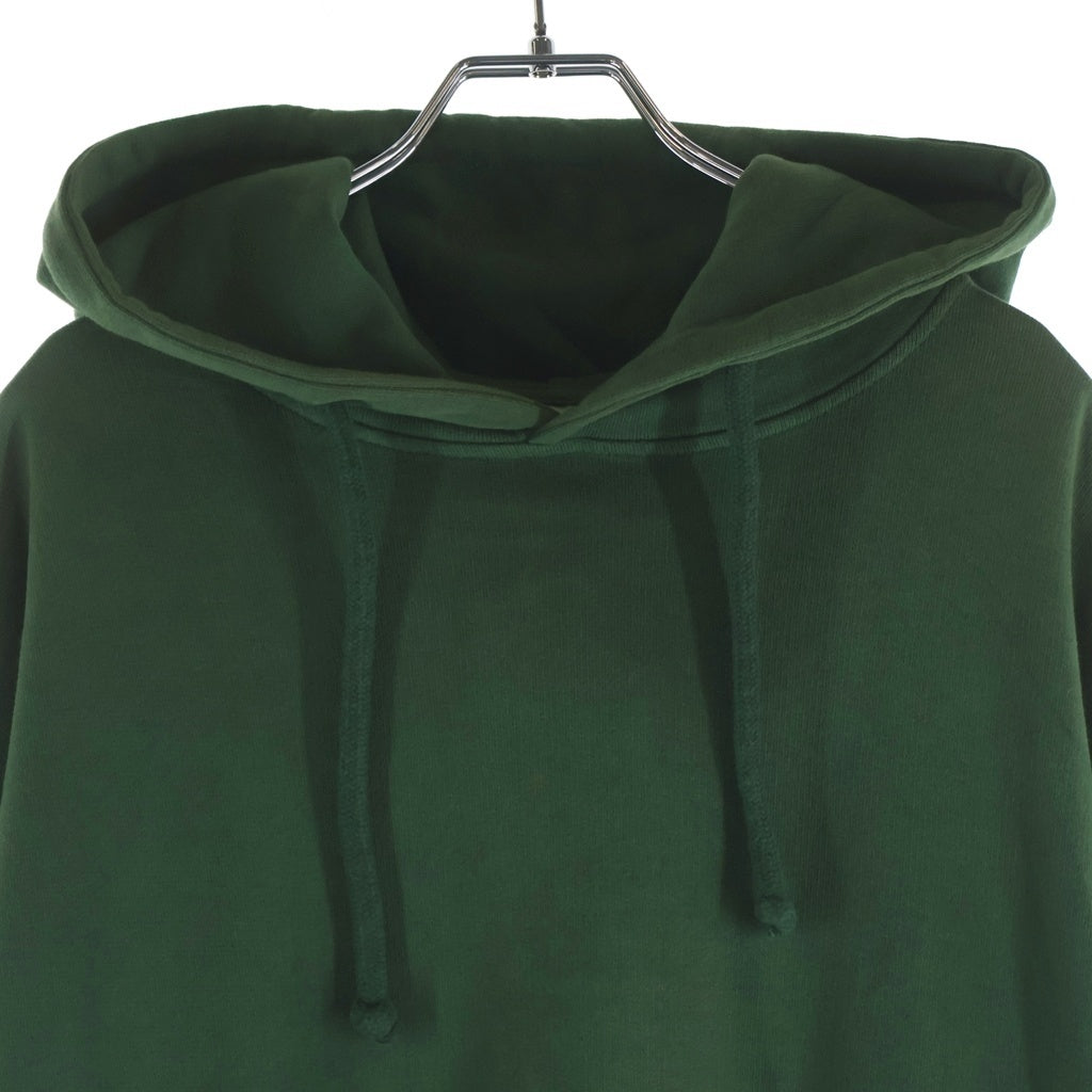 VETEMENTS(ヴェトモン) 16SS 袖ロゴプリント 変形 プルオーバーロングフーディ パーカー SS16DR20 グリーン