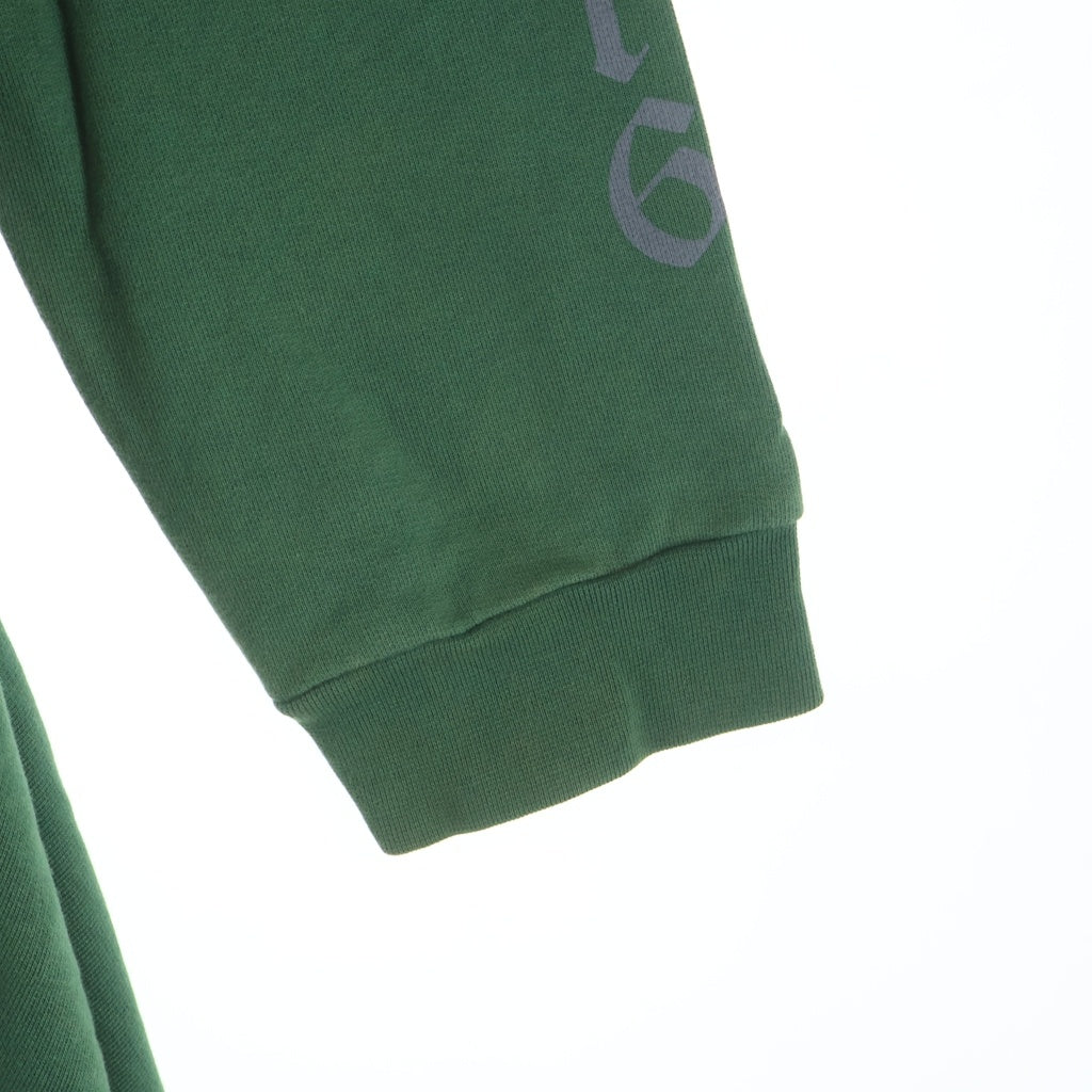 VETEMENTS(ヴェトモン) 16SS 袖ロゴプリント 変形 プルオーバーロングフーディ パーカー SS16DR20 グリーン