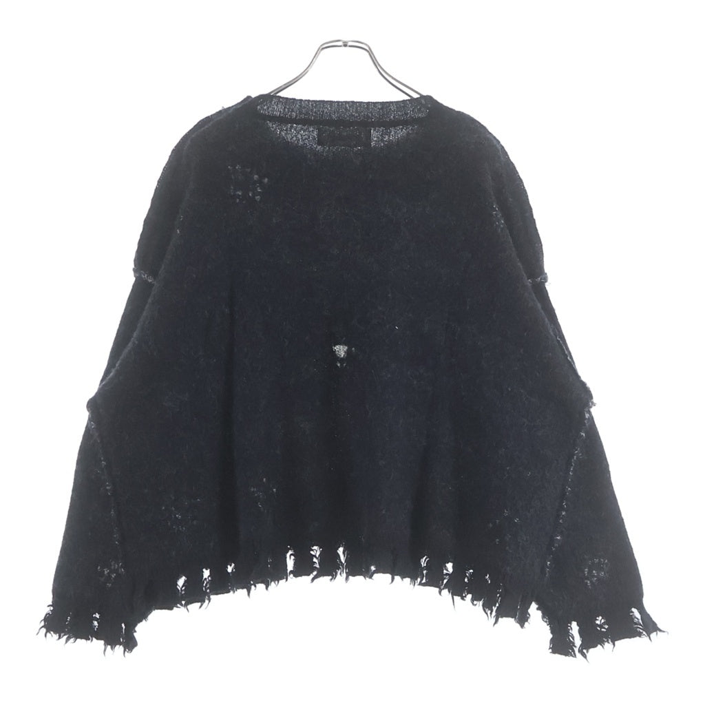 DISCOVERED(ディスカバード) 24AW MOHAIR HEART&BONE KNIT ダメージ