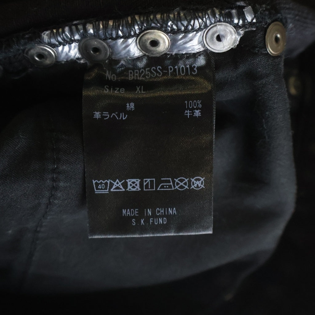 BREATH(ブレス) 25SS Suicide Studs Denim Shorts スタッズ装飾 ダメージ加工 デニムハーフパンツ ショーツ ブラック BR25SS-P1013