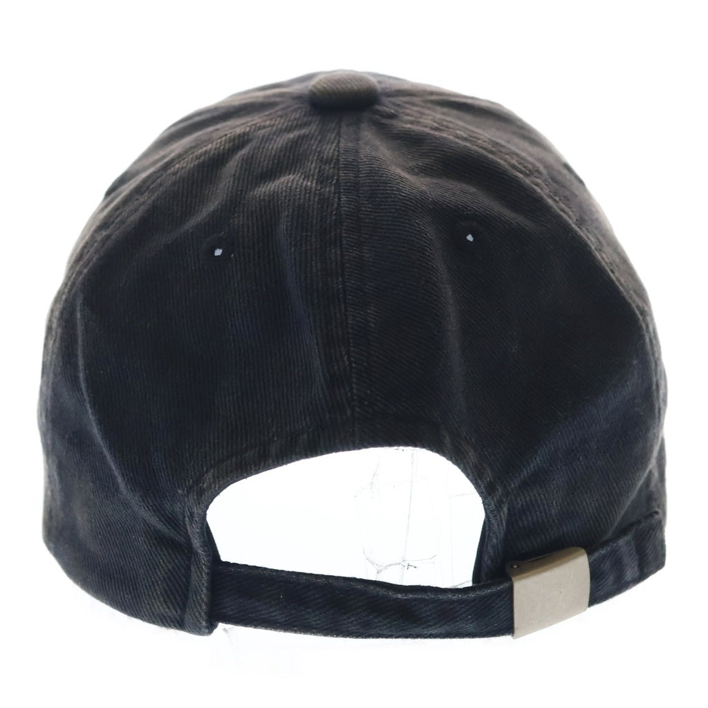 SAINT MICHAEL(セントマイケル) 25SS 6Panel Cap SM-HR8-0000-079 ロゴ刺繍 6パネル キャップ 帽子 ブラック