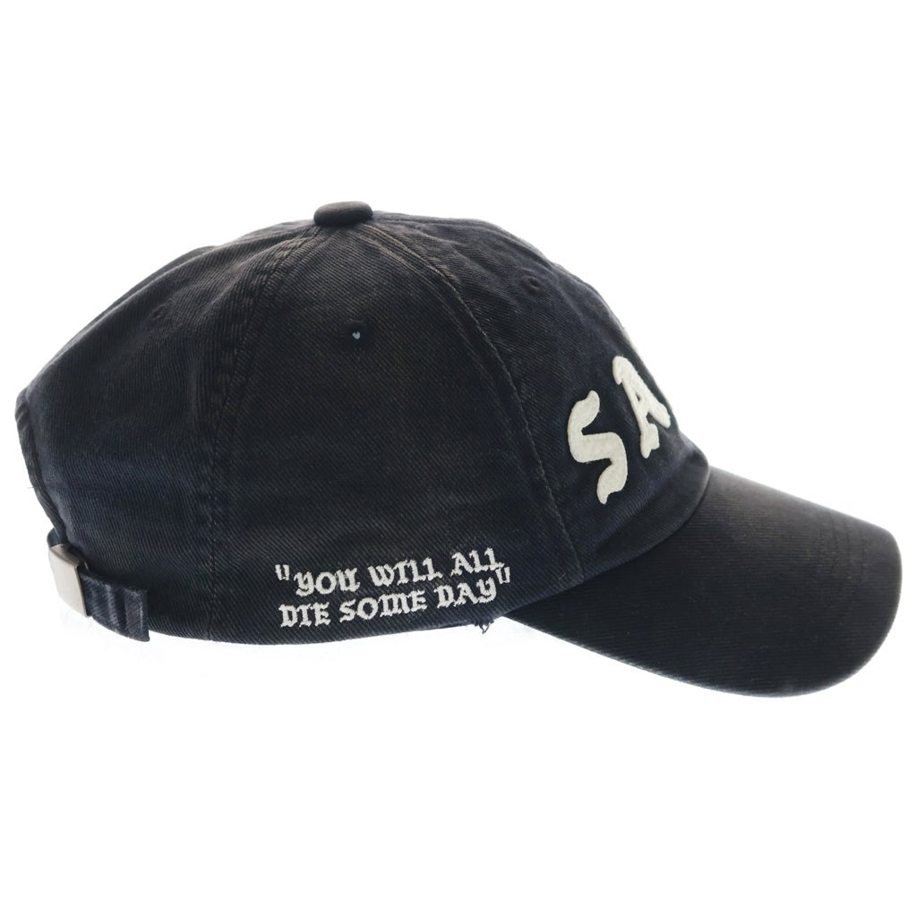 新品 定価以下 SAINTMICHAEL 6PANEL CAP ブラック SAINT MICHAEL(セントマイケル) 25SS 6Panel Cap SM-HR8-0000-079 ロゴ