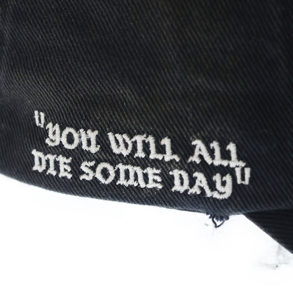 SAINT MICHAEL(セントマイケル) 25SS 6Panel Cap SM-HR8-0000-079 ロゴ刺繍 6パネル キャップ 帽子 ブラック