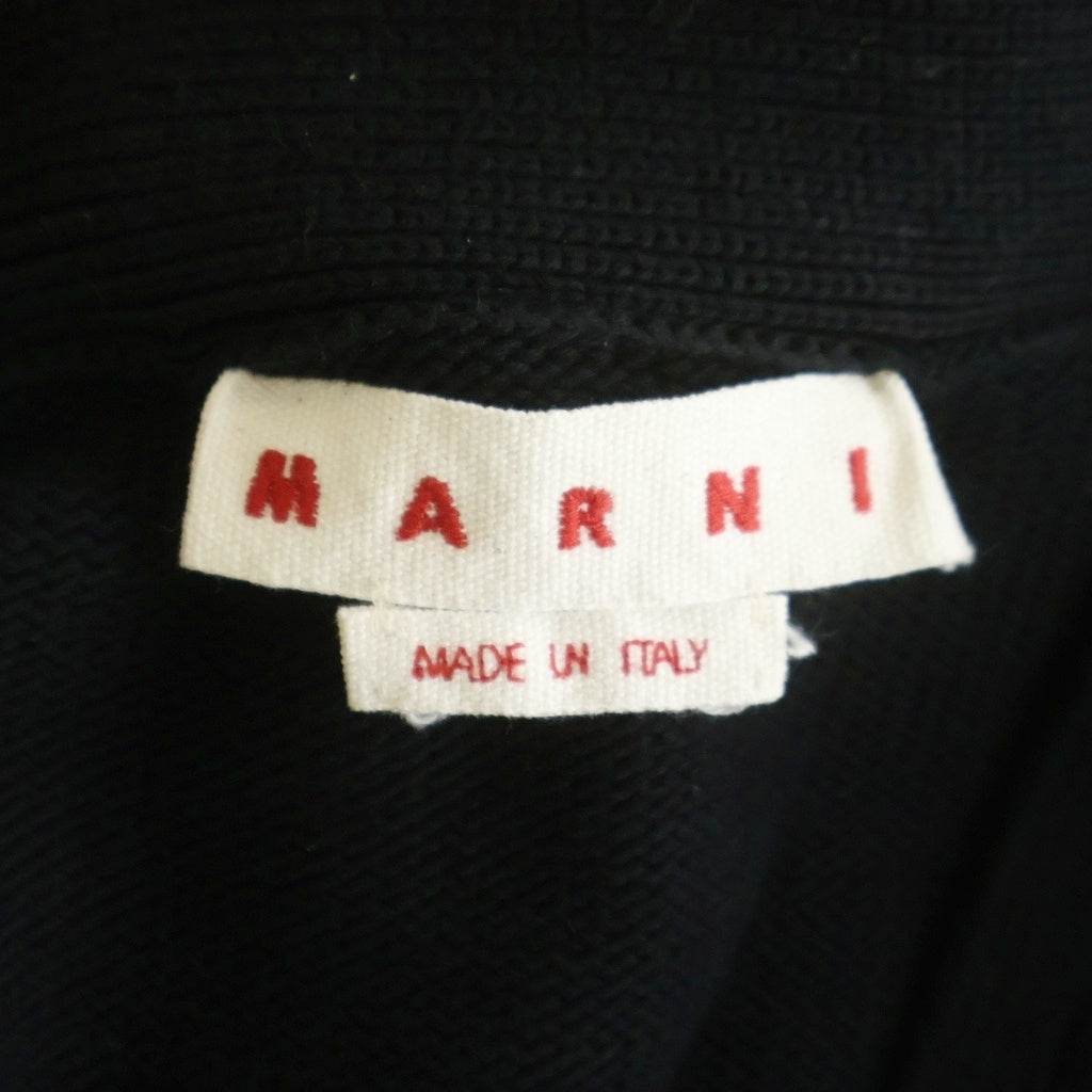 MARNI(マルニ) 25SS ダメージ加工 Vネックコットンカーディガン CDMG0136A0 ブラック