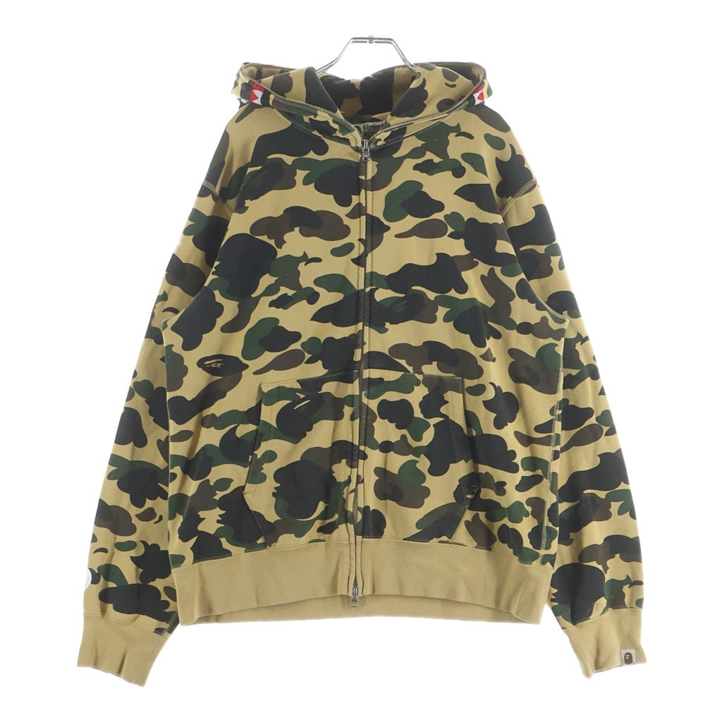 A BATHING APE(アベイシングエイプ) 1st Camo Shark Full Zip Hoodie 001ZP0801013X カモ柄 シャークパーカー フルジップフーディ パーカー カモ