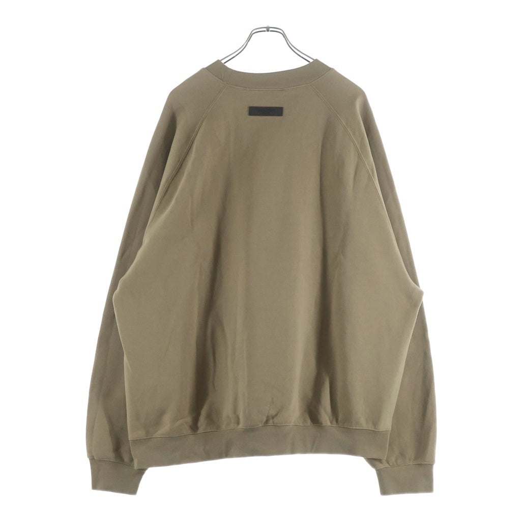 FEAR OF GOD ESSENTIALS(フィアオブゴッド エッセンシャルズ) SWEATSHIRT フェルトロゴ クルーネックスウェットトレーナー ブラウン