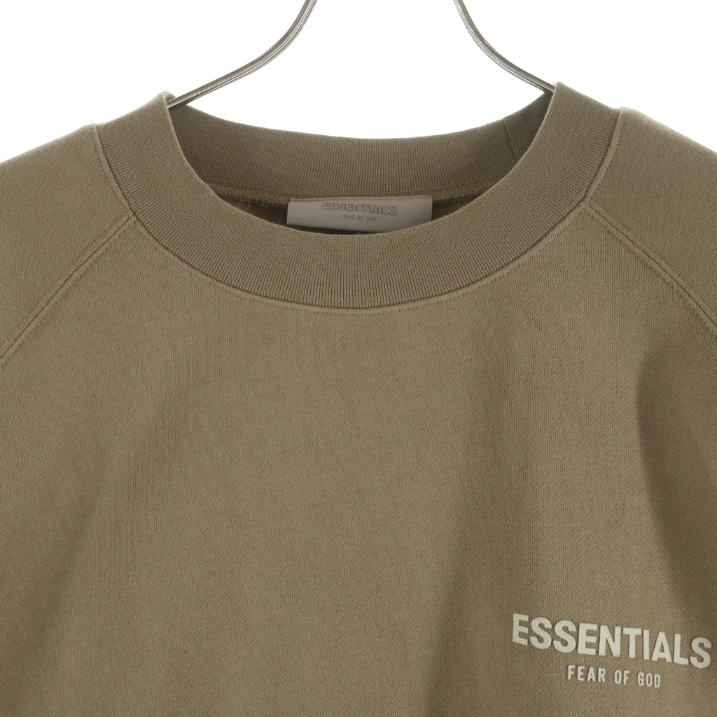 FEAR OF GOD ESSENTIALS(フィアオブゴッド エッセンシャルズ) SWEATSHIRT フェルトロゴ クルーネックスウェットトレーナー ブラウン