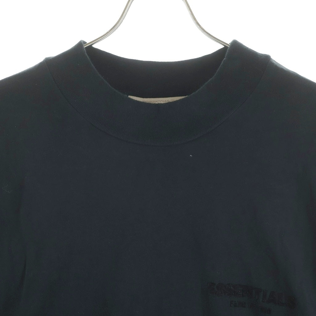 FEAR OF GOD ESSENTIALS(フィアオブゴッド エッセンシャルズ) L/S T-SHIRT フェルトロゴ 長袖Tシャツ ロンT ブラック