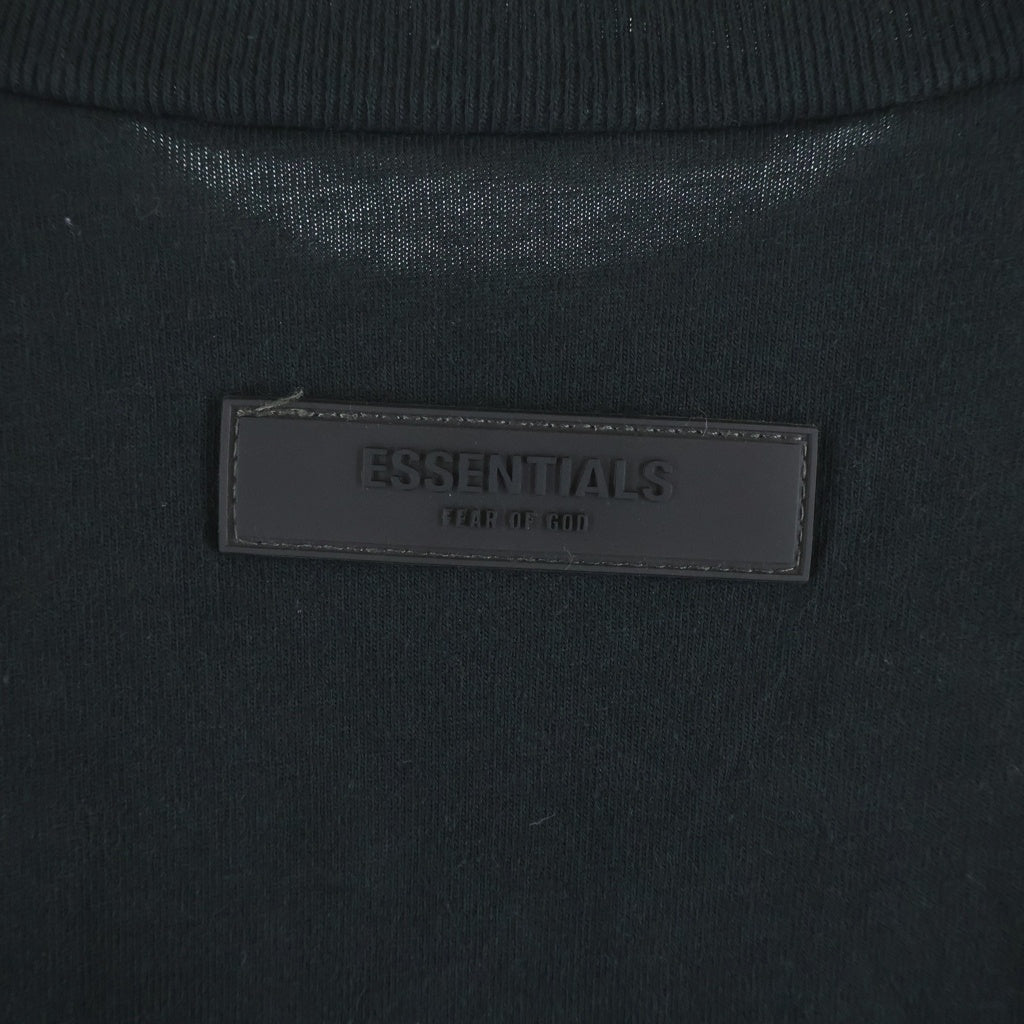 FEAR OF GOD ESSENTIALS(フィアオブゴッド エッセンシャルズ) L/S T-SHIRT フェルトロゴ 長袖Tシャツ ロンT ブラック