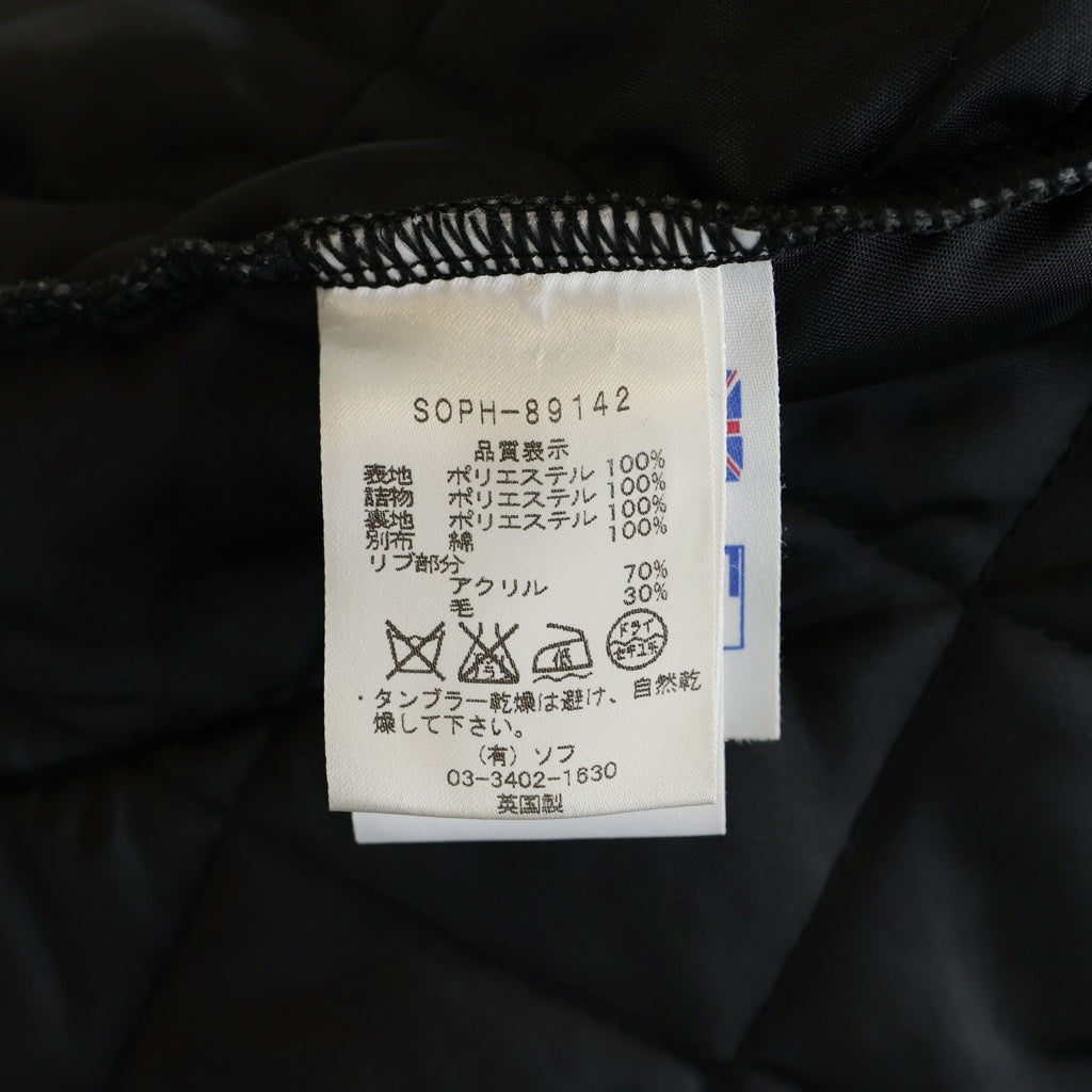 SOPH.(ソフネット) LAVENHAM RAYDON ラベンハム キルティングジャケット ブラック SOPH-89142