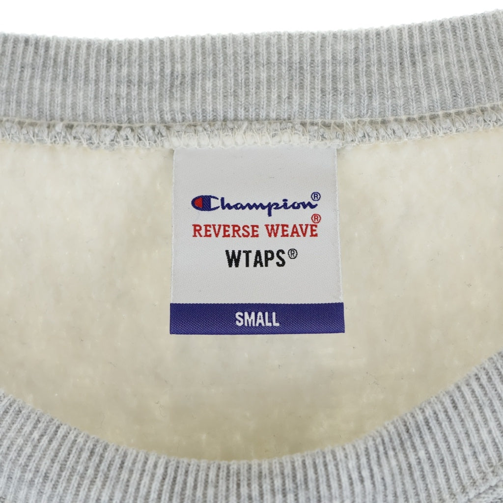 WTAPS(ダブルタップス) 21AW Champion Reverse Weave Sweatshirt チャンピオン リバースウィーブ クルーネックスウェットトレーナー グレー C8-T016