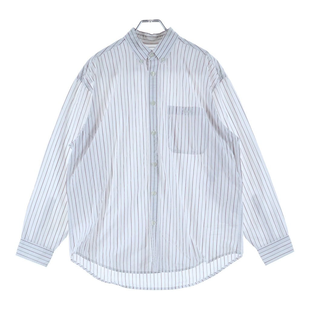 SUPREME(シュプリーム) 24AW Loose Fit Stripe Shirt ルーズフィット ストライプ長袖シャツ ホワイト
