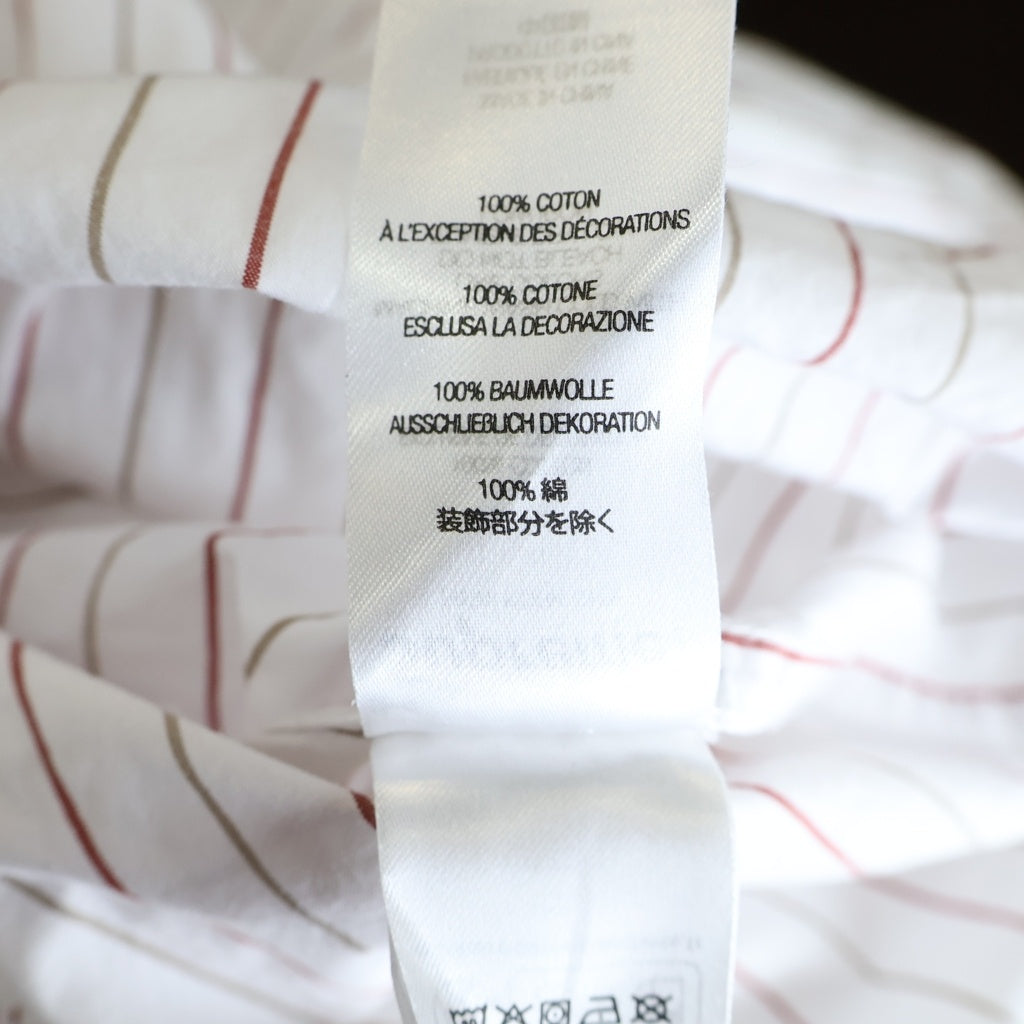 SUPREME(シュプリーム) 24AW Loose Fit Stripe Shirt ルーズフィット ストライプ長袖シャツ ホワイト