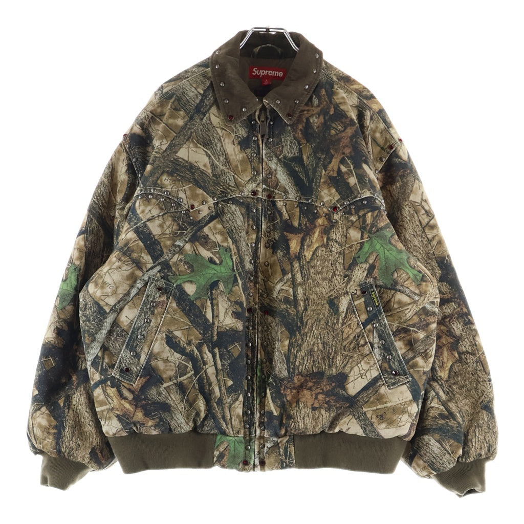 SUPREME(シュプリーム) 24AW ×B.B. Simon Studded Work Jacket TrueTimber HTC Fall Camo ビービーサイモン カモフラージュ 迷彩 スタッズ ワークジャケット カーキ
