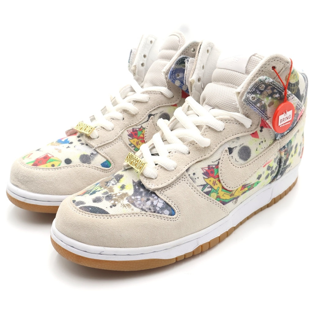 NIKE SB(ナイキエスビー) 23AW ×Supreme DUNK HIGH シュプリーム ダンク ラメルジー ハイカットスニーカー ベージュ US10.5/28.5cm FD8779-100