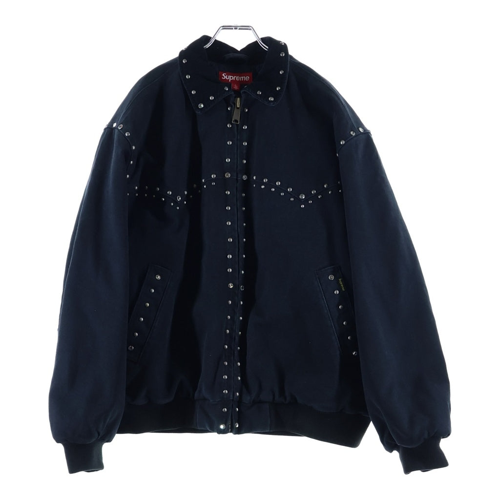 SUPREME(シュプリーム) 24AW ×B.B. Simon Studded Work Jacket Black ビービーサイモン スタッズ ワークジャケット ブラック