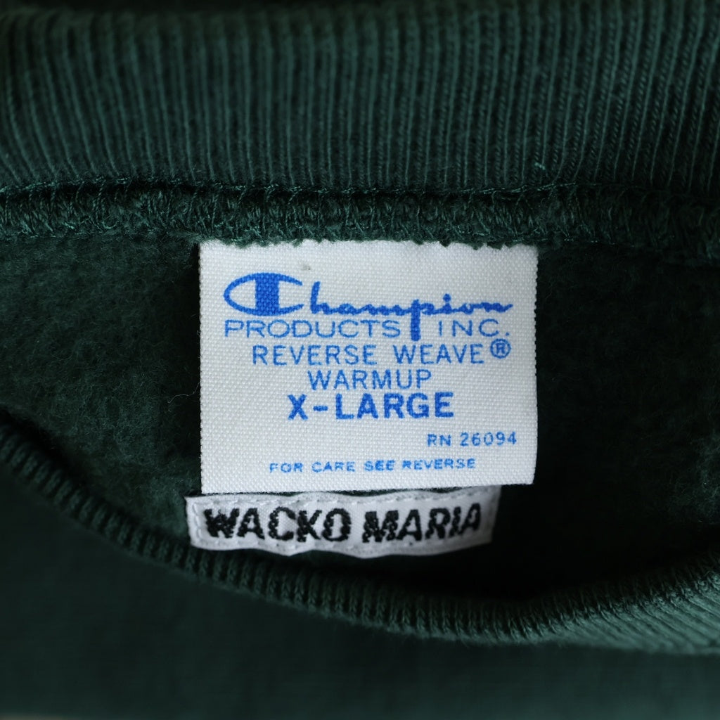 WACKO MARIA(ワコマリア) Champion REVERSE WEAVE CREW NECK SWEAT SHIRT チャンピオン リバースウィーブ クルーネックスウェットトレーナー グリーン