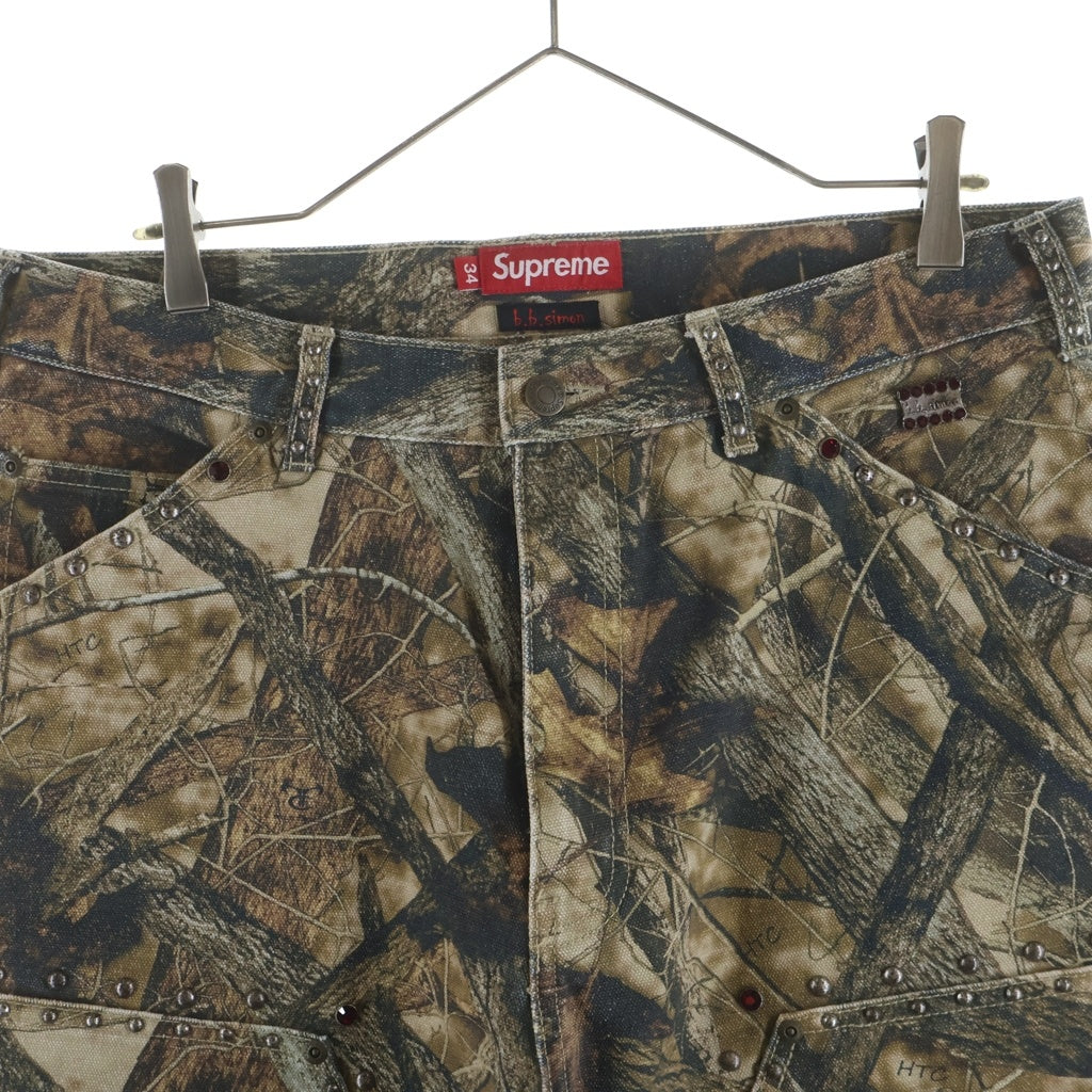 SUPREME(シュプリーム) 24AW ×B.B. Simon Studded Double Knee Painter Pant TrueTimber HTC Fall Camo ビービーサイモン カモフラージュ 迷彩 スタッズ ダブルニー ペインターパンツ