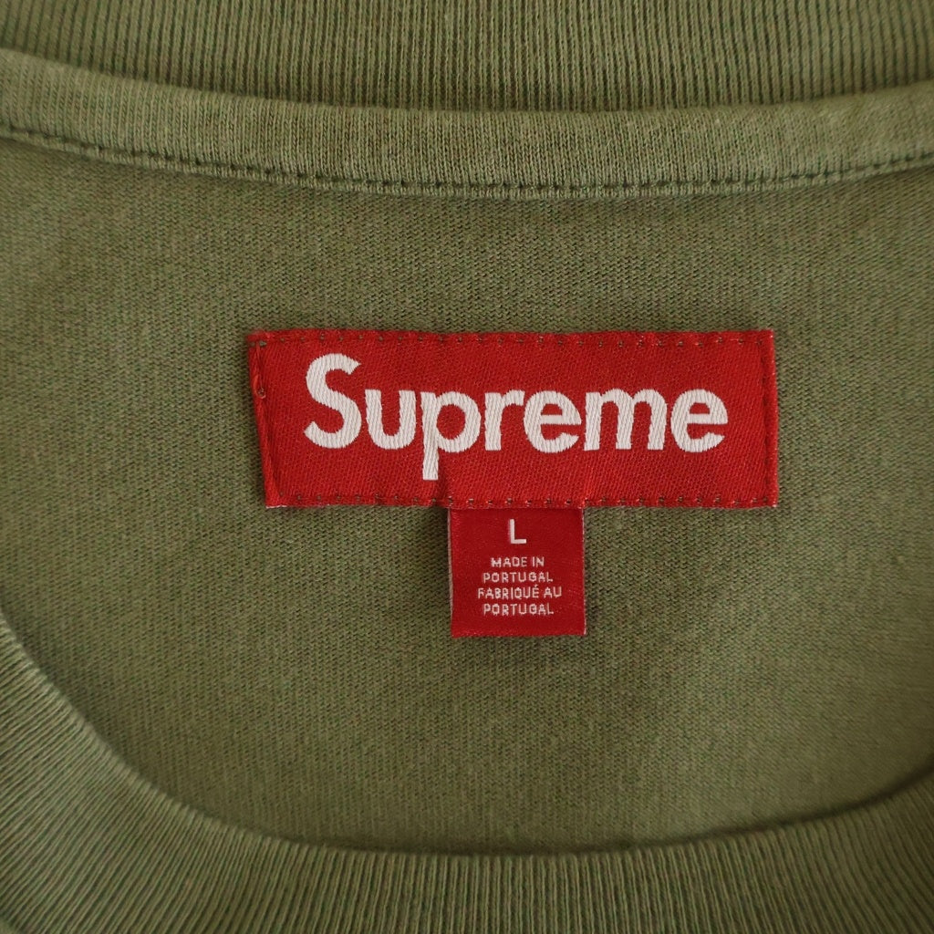 SUPREME(シュプリーム) 24SS Small Box Tee Dusty Olive スモールボックスロゴ 半袖Tシャツ カーキ