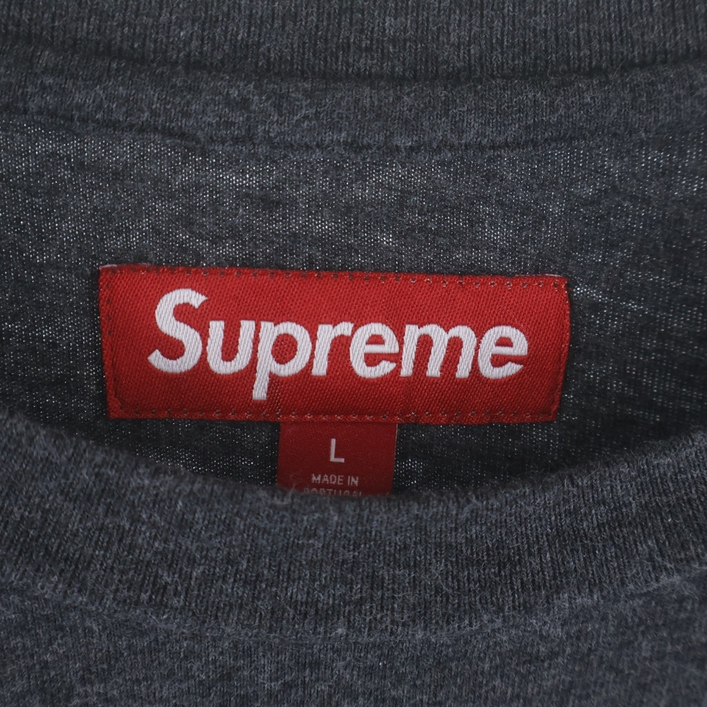 SUPREME(シュプリーム) 24AW Small Box L/S Tee Charcoal スモール