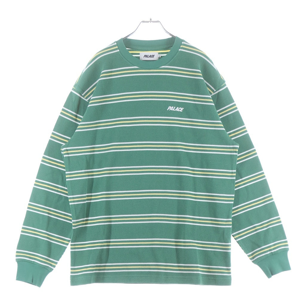 Palace Skateboards(パレススケートボーズ) Trio Stripe Longsleeve トリオ サーマル ストライプ長袖Tシャツ ロンT グリーン