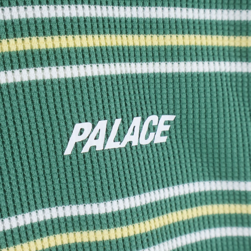 Palace Skateboards(パレススケートボーズ) Trio Stripe Longsleeve トリオ サーマル ストライプ長袖Tシャツ ロンT グリーン