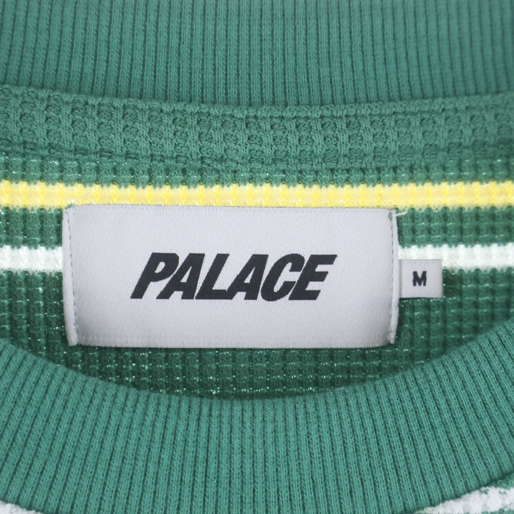 Palace Skateboards(パレススケートボーズ) Trio Stripe Longsleeve トリオ サーマル ストライプ長袖Tシャツ ロンT グリーン
