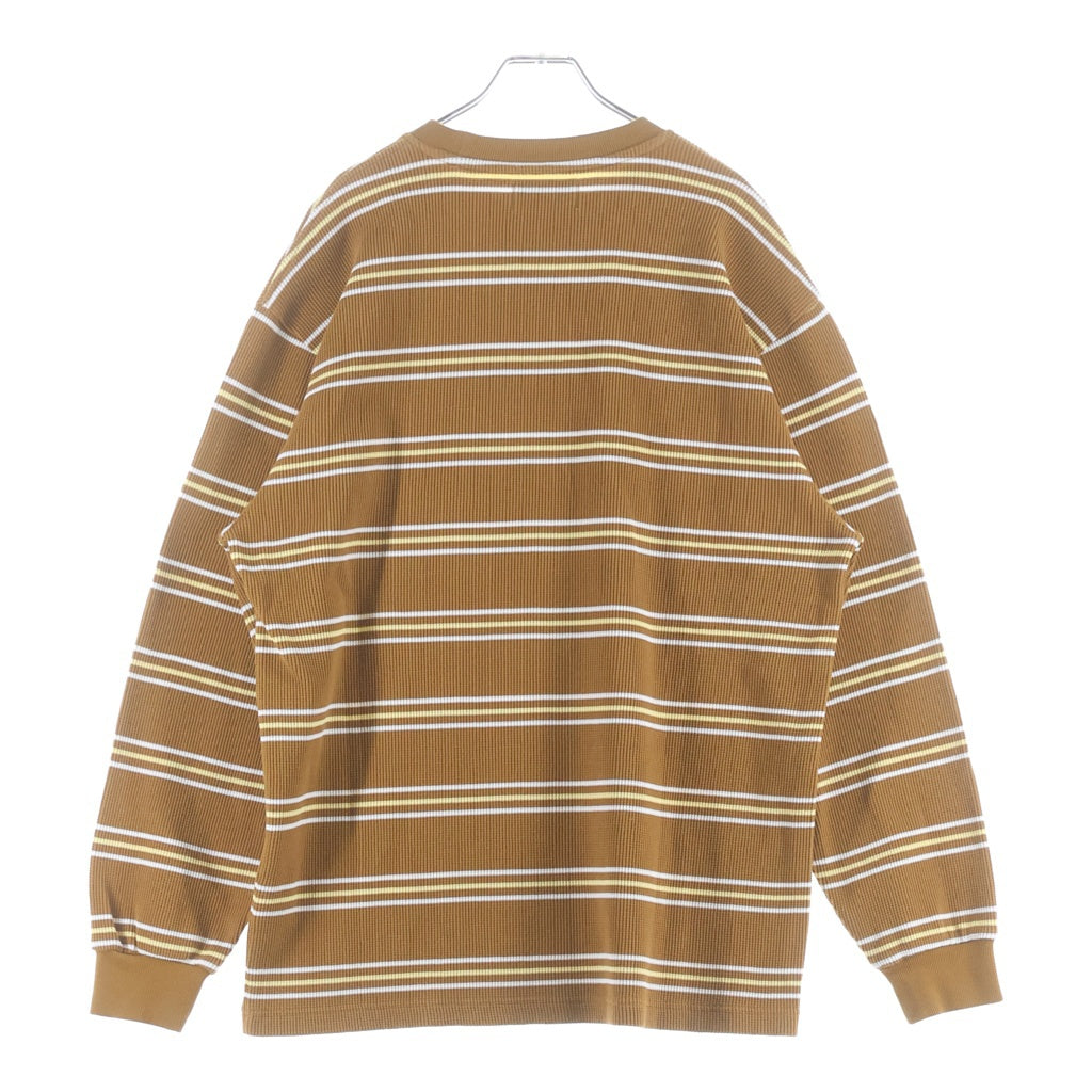 Palace Skateboards(パレススケートボーズ) Trio Stripe Longsleeve トリオ サーマル ストライプ長袖Tシャツ ロンT ブラウン