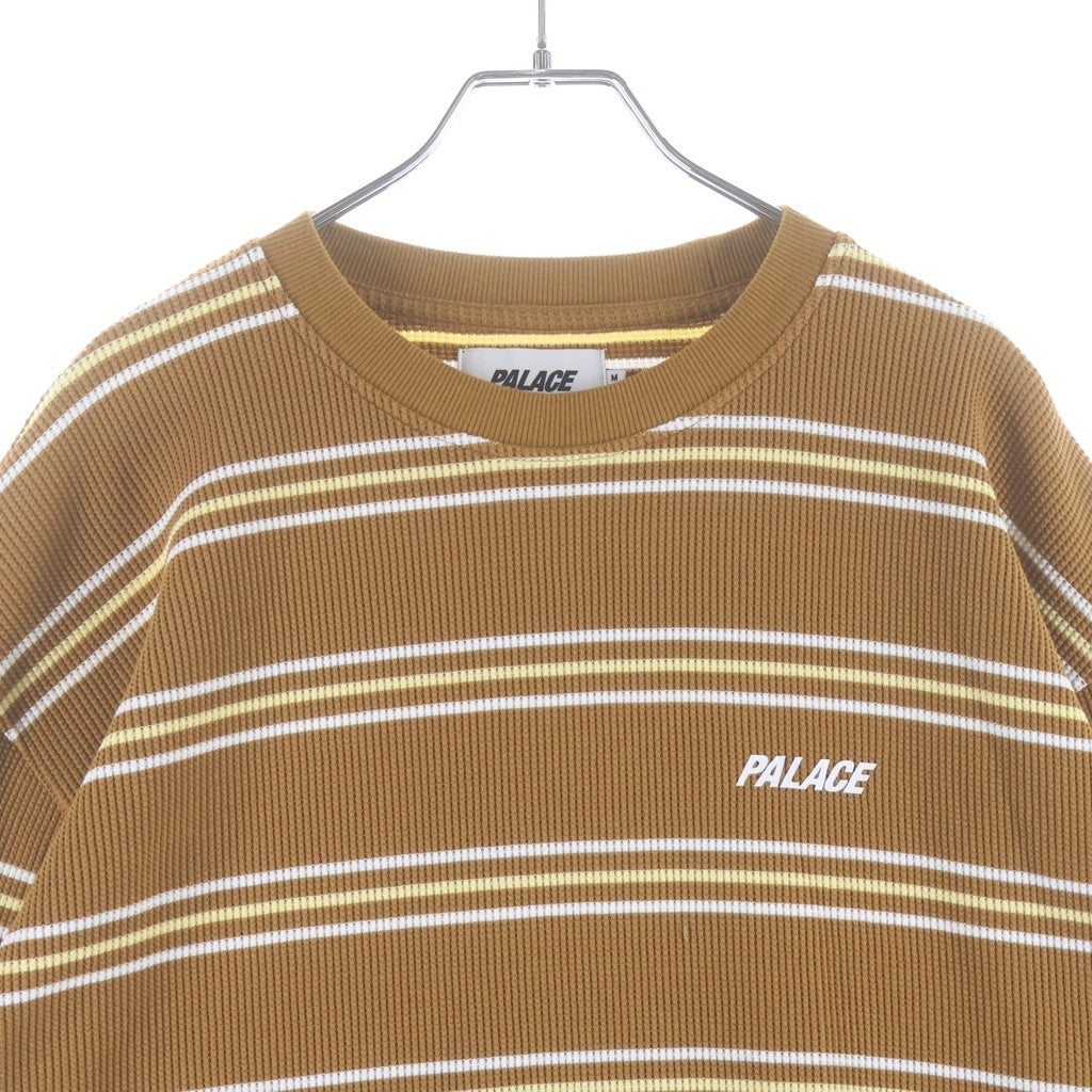 Palace Skateboards(パレススケートボーズ) Trio Stripe Longsleeve トリオ サーマル ストライプ長袖Tシャツ ロンT ブラウン