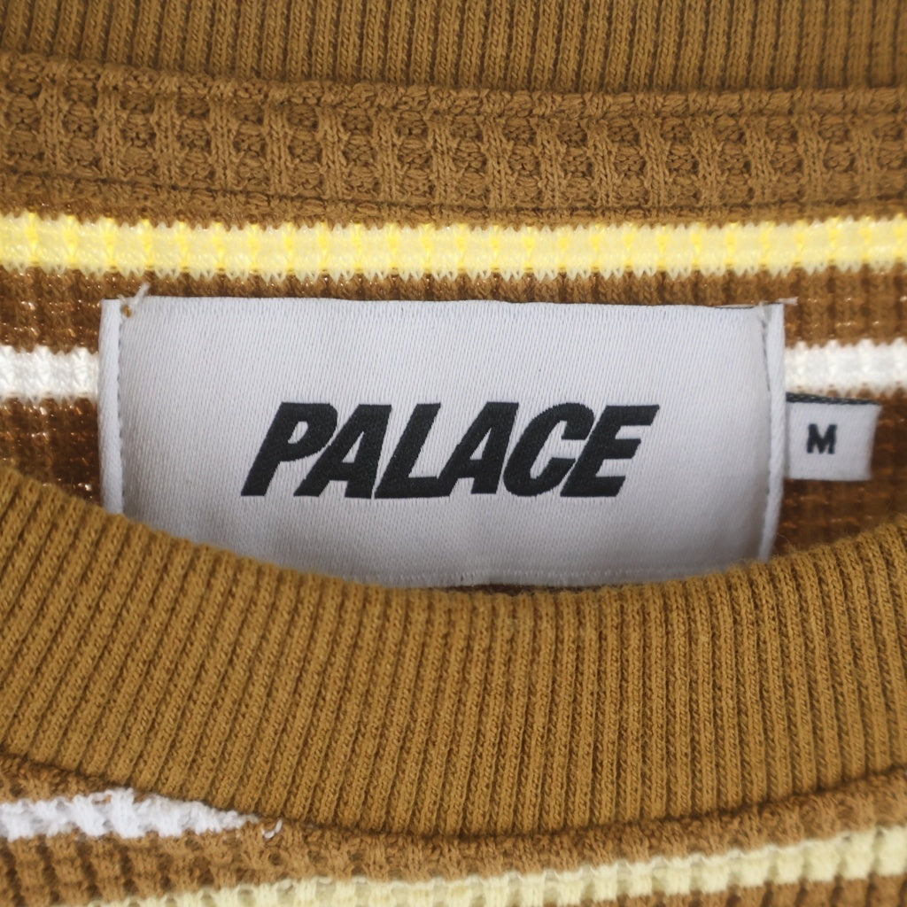 Palace Skateboards(パレススケートボーズ) Trio Stripe Longsleeve トリオ サーマル ストライプ長袖Tシャツ ロンT ブラウン
