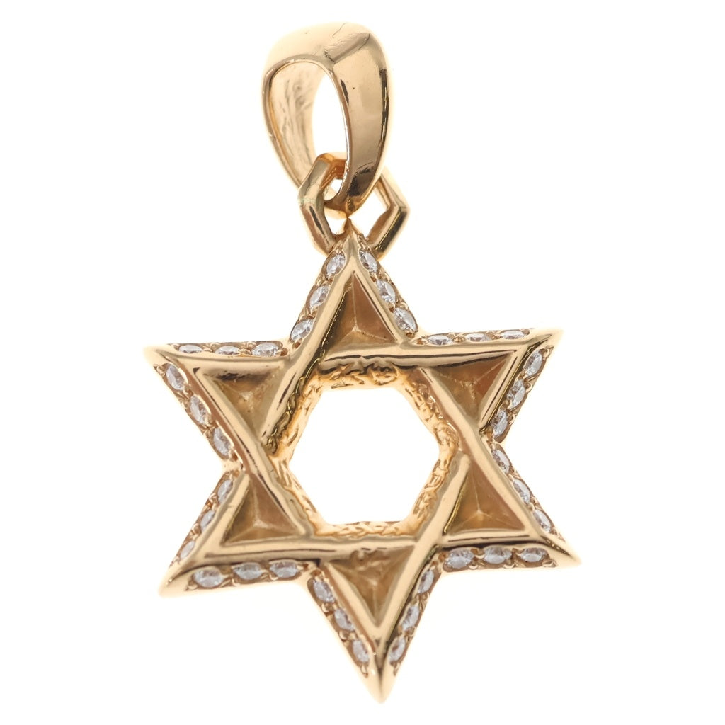 CHROME HEARTS(クロムハーツ) 22K STAR OF DAVID PENDANT P D スターオブダビデ パヴェダイヤモンド ペンダントトップ ゴールド