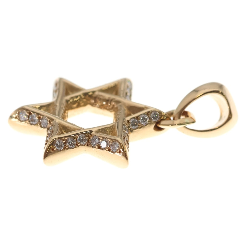 CHROME HEARTS(クロムハーツ) 22K STAR OF DAVID PENDANT P D スターオブダビデ パヴェダイヤモンド ペンダントトップ ゴールド