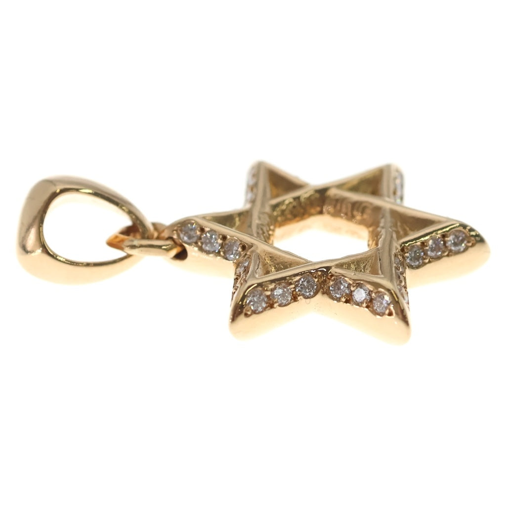CHROME HEARTS(クロムハーツ) 22K STAR OF DAVID PENDANT P D スターオブダビデ パヴェダイヤモンド ペンダントトップ ゴールド