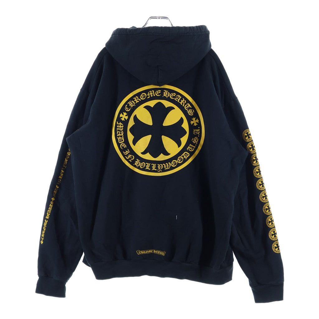 CHROME HEARTS(クロムハーツ) SWTSHRT HD PLVR CHプラスプリント プルオーバースウェットパーカー フーディー ブラック