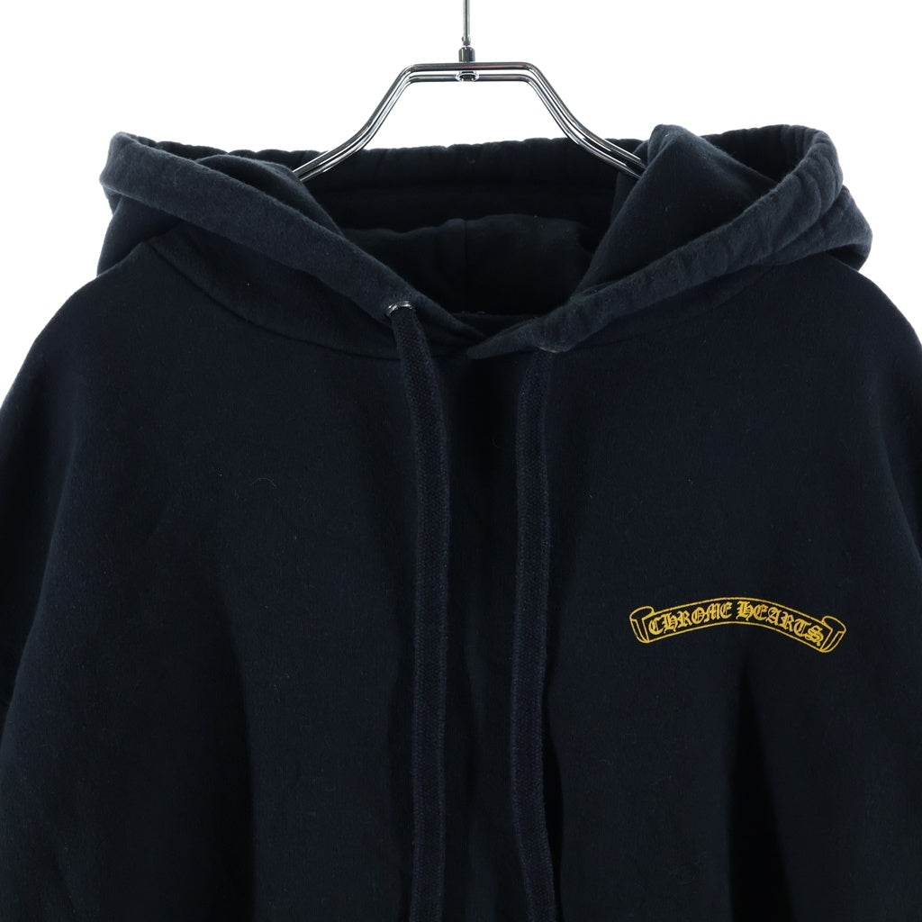CHROME HEARTS(クロムハーツ) SWTSHRT HD PLVR CHプラスプリント プルオーバースウェットパーカー フーディー ブラック