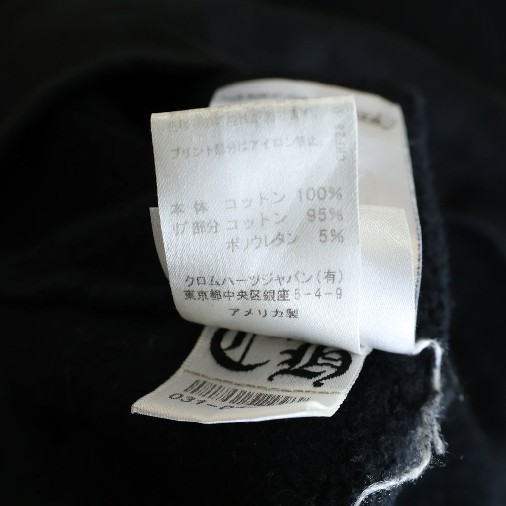 CHROME HEARTS(クロムハーツ) SWTSHRT HD PLVR CHプラスプリント プルオーバースウェットパーカー フーディー ブラック